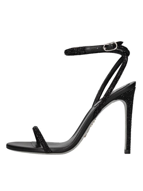 Sandali ELLABRITA in cuoio raso e strass RENE CAOVILLA | C11576-105-R001V050NERO